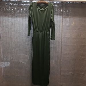 Long green dress